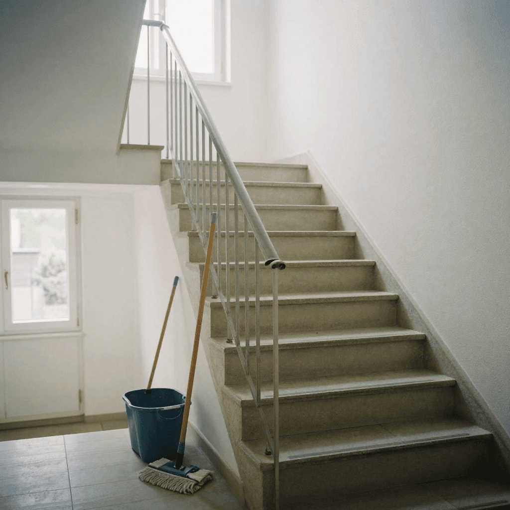 Reinigung Treppenhäuser & Außenanlagen